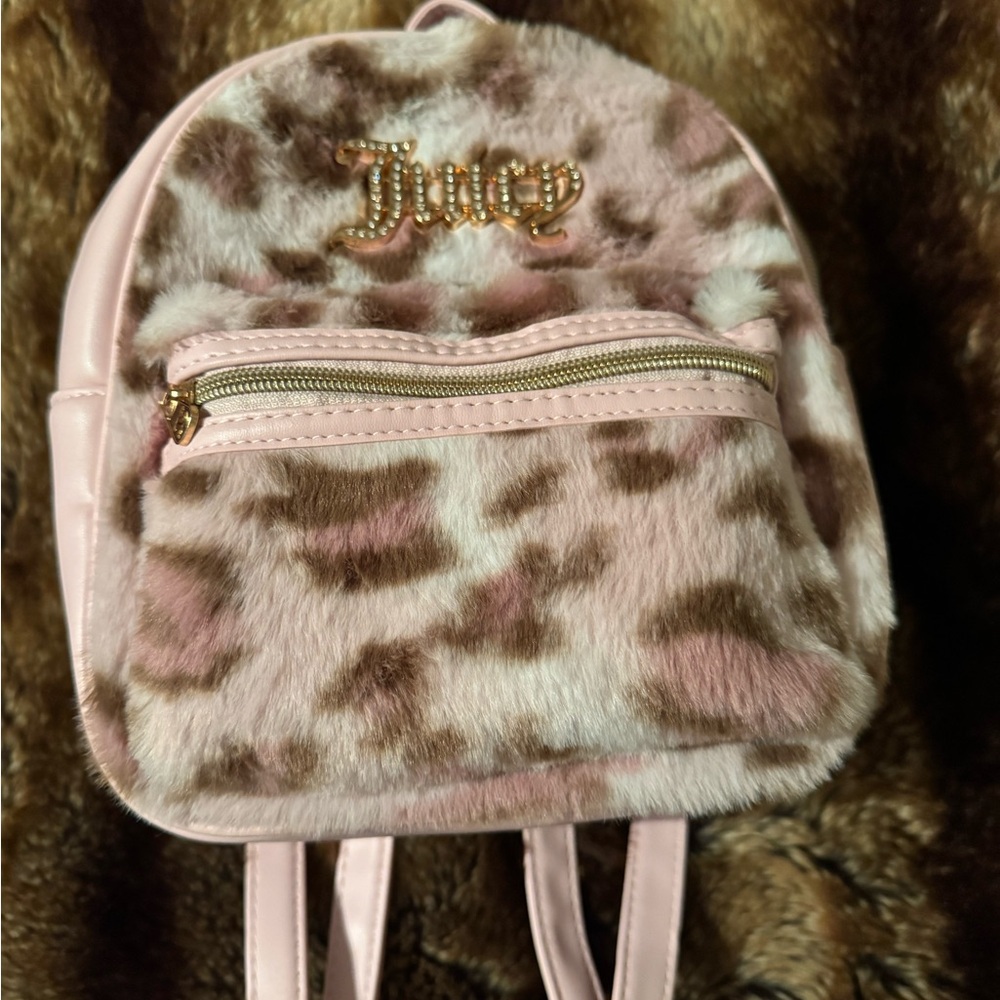 Juicy Couture Pink Leopard Kids Backpack